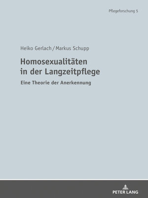 cover image of Homosexualitaeten in der Langzeitpflege